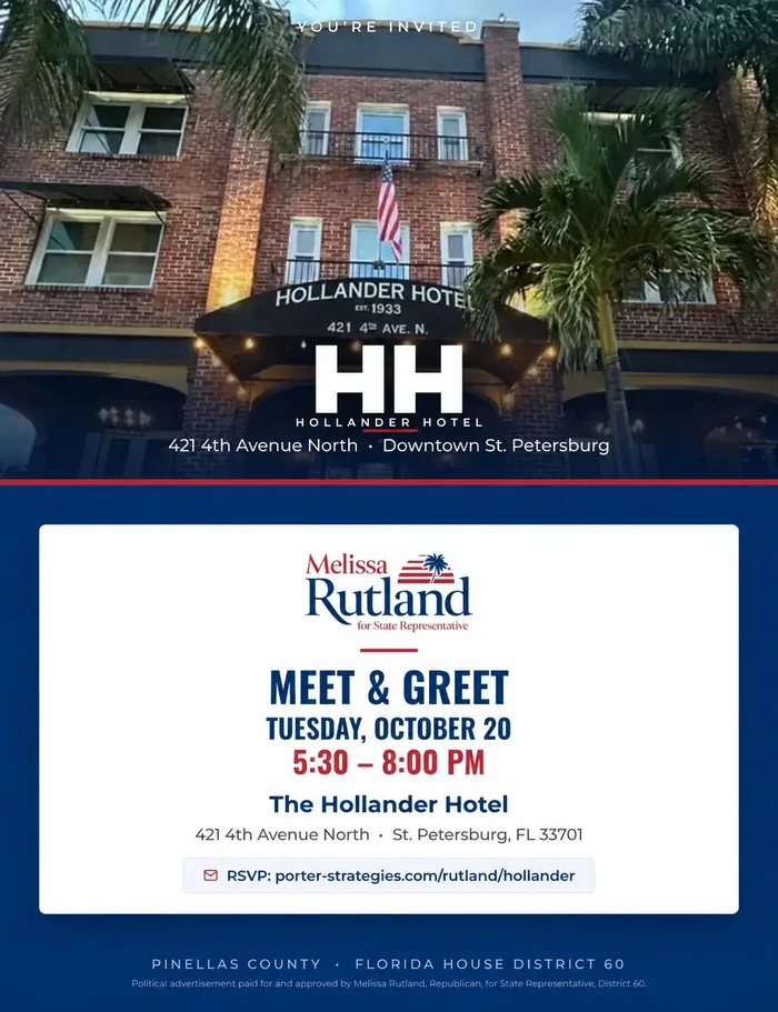 Meet & Greet at The Hollander Hotel flyer