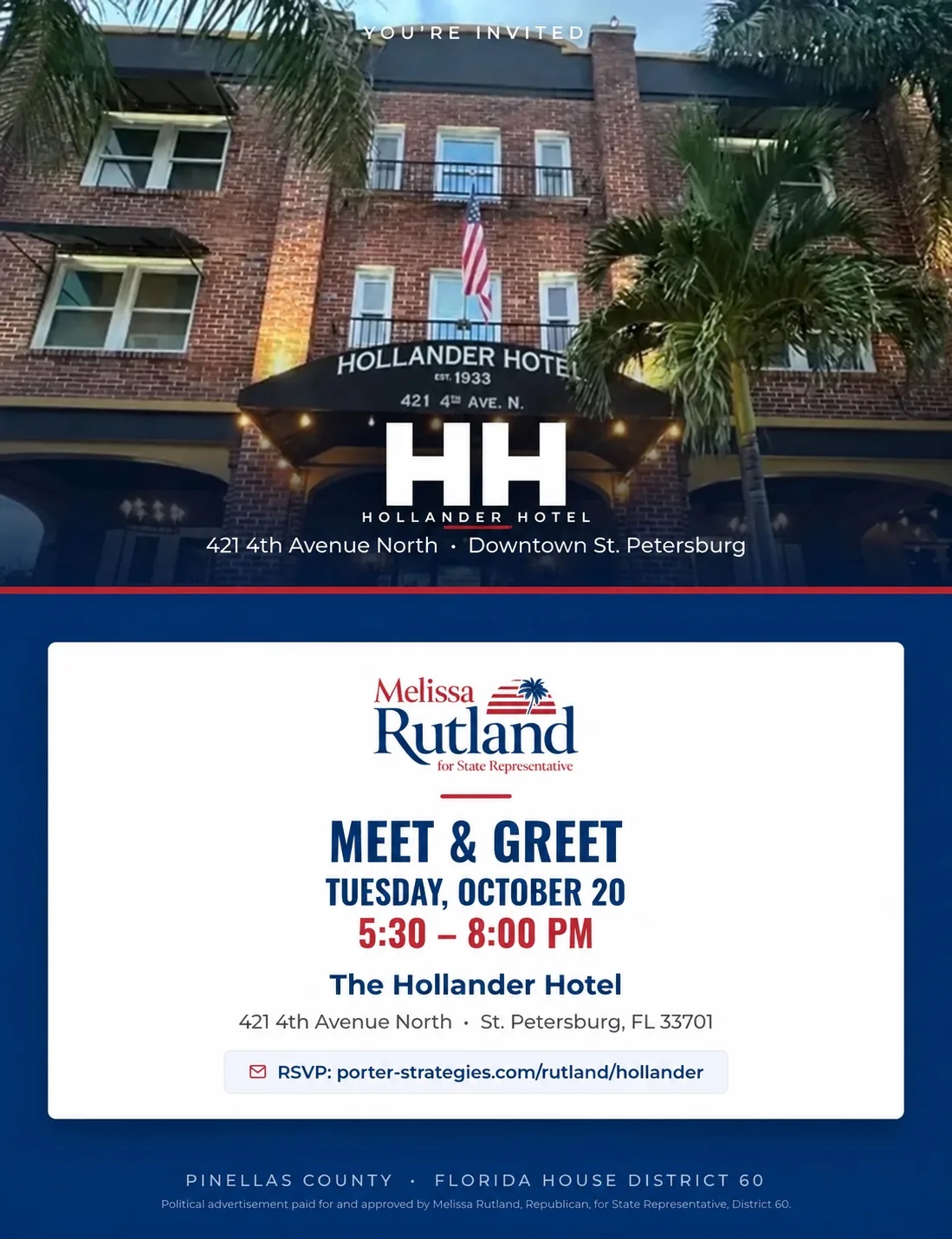 Meet & Greet with Melissa Rutland invitation